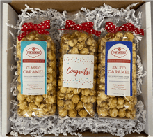 Congratulations Gourmet Caramel Popcorn Gift Box